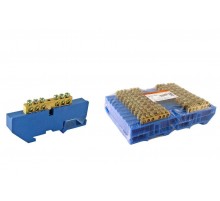 Шина "N" нулевая с изолятором на DIN-рейку 6x9мм стойка бол. 6 групп   SQ0801-0026  TDM