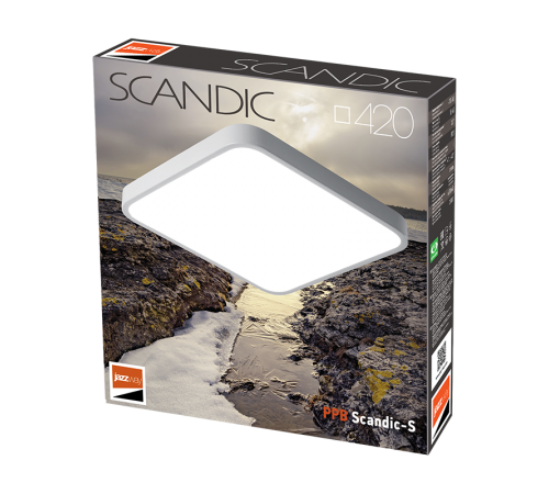 Светильник светодиодный бытовой PPB Sсandic-S 54w 4000K GR IP20 420*430*50  .5037274  JAZZWAY