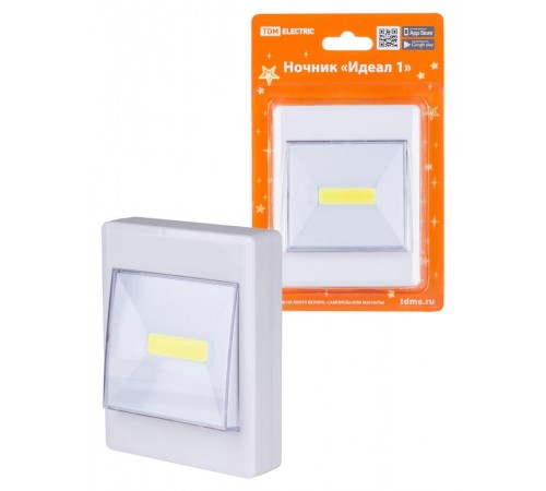Ночник "Идеал 1", 2 Вт, 4хААА, магнит,  SQ0357-0125  TDM