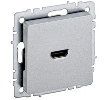 BRITE Розетка HDMI РHDMI-0-БрА алюминий   BR-H10-K47  IEK
