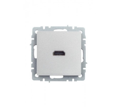 BRITE Розетка HDMI РHDMI-0-БрА алюминий   BR-H10-K47  IEK