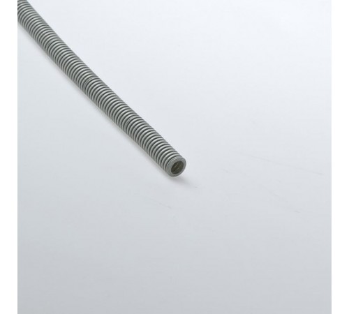 Труба гибкая гофрированная ПВХ 16мм с протяжкой лёгкая (50м) серый  11601(50)  Рувинил