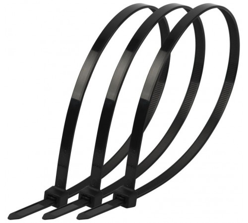 Кабельная стяжка ЭРА NO-225-188 (хомут) нейлоновая 4.8 х 450 мм чёрная (100 шт/уп) Б0066004ЭРА