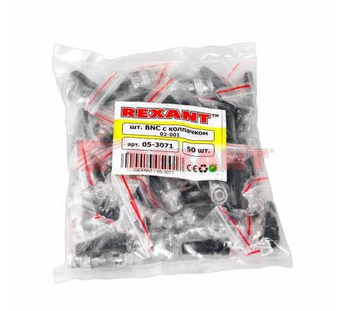 Разъем штекер BNC под винт с колпачком  05-3071  REXANT