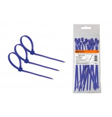 Хомуты нейлоновые 2,5х100мм (синий) (25 штук)  SQ0515-0345  TDM