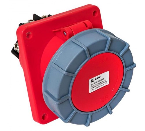 Розетка стационарная внутренняя угловая 4452 3Р+РЕ+N 125А 380В IP67 EKF PROxima  ps-4452-125-380  EKF