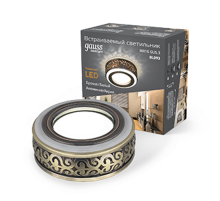 Светильник точечный встраиваемый Backlight BL093 Кругл. Бронза/Белый, Gu5.3, 3W, LED 3000K  BL093  Gauss