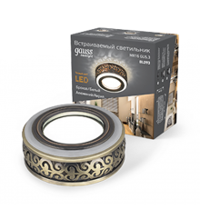 Светильник точечный встраиваемый Backlight BL093 Кругл. Бронза/Белый, Gu5.3, 3W, LED 3000K  BL093  Gauss