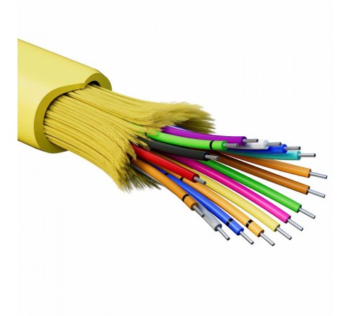 Кабель опт., для внутренней прокладки, нг(A)-HFLTx, 16 ОВ, OS2 (G.652.D) плотный буфер, 0,4 кН, барабан 500 м  RNDT9C16YL03-E  DKC