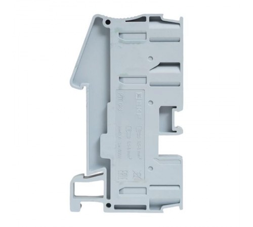 Клеммная колодка пружинная 6 Push-in 3 вывода серая PIT-6-3  EKF