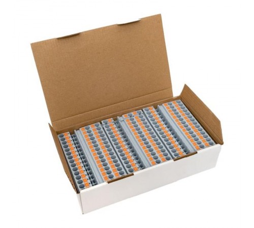 Клеммная колодка пружинная 6 Push-in 3 вывода серая PIT-6-3  EKF