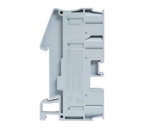 Клеммная колодка пружинная 6 Push-in 3 вывода серая PIT-6-3  EKF