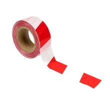 Лента оградительная ЛО "Красно-белая" 50х250 Basic  lo-50x250-bas  EKF