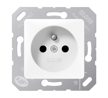 розетка франко-бельгийской системы 5120FBFKIWW Jung