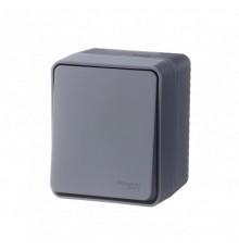 AtlasDesign Profi54 Антрацит О/У Переключатель 1-клавишный 10 АХ   ATN544061  SE