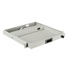 Полка клавиатурная WZ-SB78-00-04-011 1U, без клавиатуры (внутренние размеры: 378 х 262 х 36 мм), цвет серый (RAL 7035) (SZB-78-00-00/4)  11273  Zpas