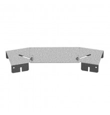 Крышка к повороту горизонтальному регулируемому к лотку 100, толщ. 1,0 мм, Сендзимир цинк, 020013  КПГР-100-1,0-СЦ   Ostec