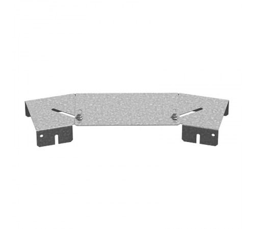 Крышка к повороту горизонтальному регулируемому к лотку 100, толщ. 1,0 мм, Сендзимир цинк, 020013  КПГР-100-1,0-СЦ   Ostec