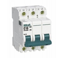 Выключатель автоматический трехполюсный ВА-101 6А D 4,5кА  11124DEK  DEKraft