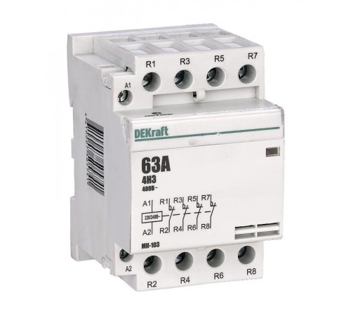 Контактор модульный 4НЗ 63А 230В МК-103  18091DEK  DEKraft