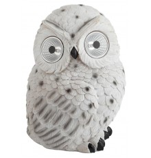 Cветильник садовый декоративный Полярная сова на солнечной батарее ERAFYS01-09 полистоун, 19 см  Б0044841  ЭРА