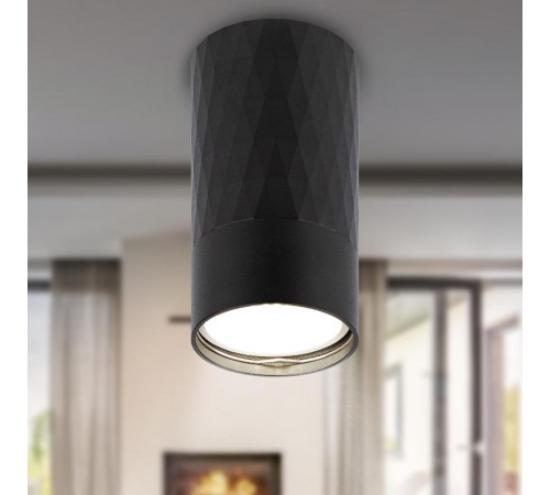 Светильник настенно-потолочный спот OL31 BK MR16 GU10 IP20 черный  Б0056374  ЭРА