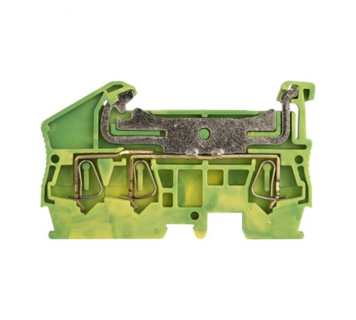 Колодка клеммная самозажимная JXB-ST-2.5 3 вывода земля EKF PROxima  plc-jxb-st-2.5-3-pen  EKF