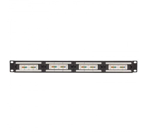 Патч-панель TERACOM PRO 19'' Cat.5E 1U неэкранированная UTP 24 порта RJ-45 Dual IDC  TRP-PPNL-5EUTP-1U24  EKF