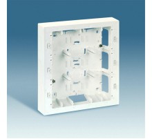 Simon 27 Коробка для наружного монтажа накладки 27723-35, 250х268х53мм, белый  27867-65  Simon