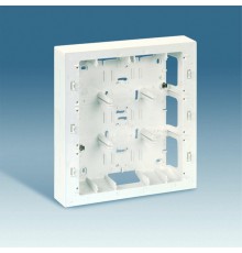 Simon 27 Коробка для наружного монтажа накладки 27723-35, 250х268х53мм, белый  27867-65  Simon