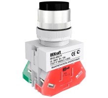 Выкл. кноп. с фикс. ABFP 22 мм черн. 220В ВK-22   25129DEK  DEKraft