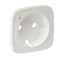 Valena ALLURE Жемчуг Накладка розетки с/з с подсветкой/индикацией  754859  Legrand