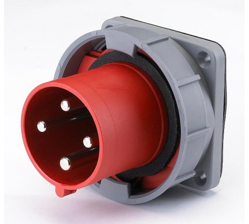 Вилка для скрытой проводки 634 3Р+РЕ 63А 380В IP67 В  26066DEK  DEKraft