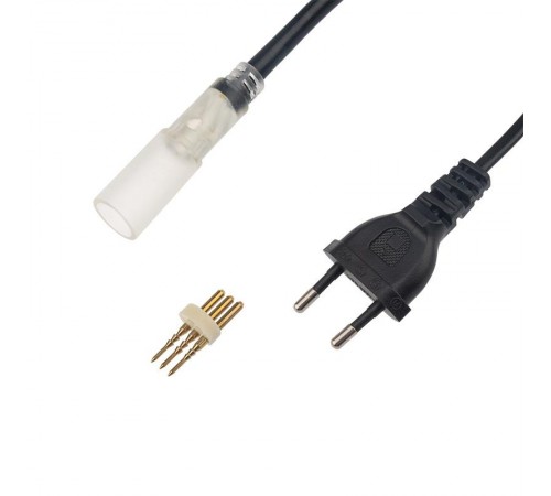 Установочный набор для дюралайта 3W 13мм (коннектор с иголкой, выпрямитель, заглушка), до 100м  124-021  NEON-NIGHT