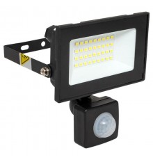 Прожектор светодиодный СДО-3003 с инфракрасным датчиком движения 30Вт 6500К IP54  FLL-3003-30D-6500 EKF