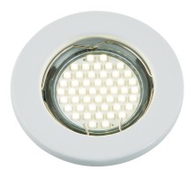 Светильник декор. встраив, серия "Arno" DLS-A104 GU5.3 WHITE GU5.3. металл, цвет белый. Штампованный.  UL-00000906  Fametto