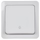 ГЕРМЕС PLUS белый Выключатель 1-клавишный кнопочный О/У IP54 ВСк20-1-0-ГПБ  EVMP13-K01-10-54-EC  IEK
