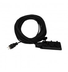 Удлинитель-шнур КГ 3х1.5, 30 м, 3 гнезда, морозостойкий, с/з, 16 А, 3500 Вт, IP44 (Сделано в России)  11-7076  REXANT