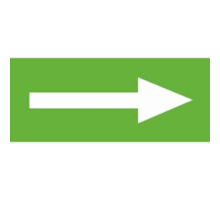 Пиктограмма (наклейка) INFO-SSA-114 стрелка без текста  Б0052435  ЭРА