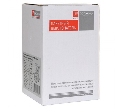 Пакетный выключатель ПВ 4-40 М3 исп.1 EKF PROxima  pv-4-40-1  EKF