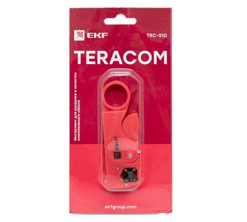 Инструмент для разделки и зачистки коаксиального кабеля TERACOM TRC-S10  TRC-S10  EKF