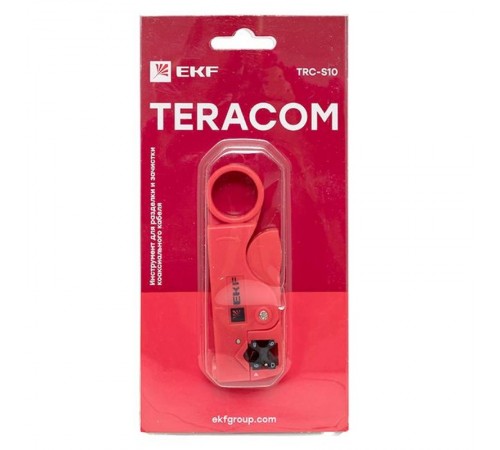 Инструмент для разделки и зачистки коаксиального кабеля TERACOM TRC-S10  TRC-S10  EKF
