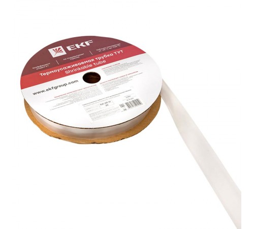 Термоусаживаемая трубка ТУТ 20/10 прозрачная рулон PROxima  tut-20-tr  EKF