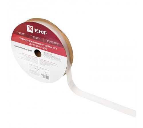 Термоусаживаемая трубка ТУТ 20/10 прозрачная рулон PROxima  tut-20-tr  EKF