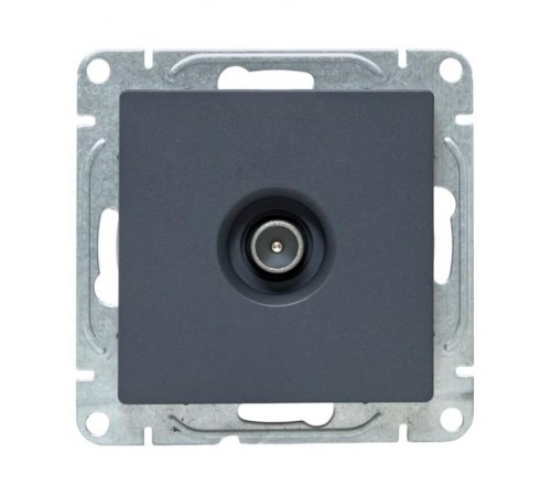 Механизм розетки TV, оконечная, графит Эпика  UP1-SOG-TV-3 EKF