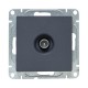 Механизм розетки TV, оконечная, графит Эпика  UP1-SOG-TV-3 EKF
