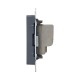 Механизм розетки TV, оконечная, графит Эпика  UP1-SOG-TV-3 EKF