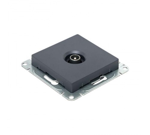 Механизм розетки TV, оконечная, графит Эпика  UP1-SOG-TV-3 EKF