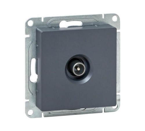 Механизм розетки TV, оконечная, графит Эпика  UP1-SOG-TV-3 EKF