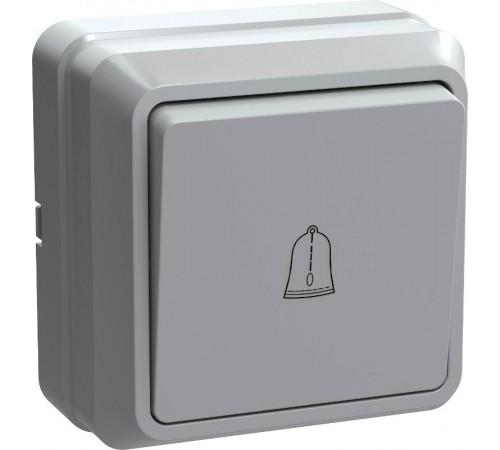 ОКТАВА белый Выключатель 1-клавишный кнопочный 10А ВСк20-1-0-ОБ  EVO13-K01-10-DC  GENERICA